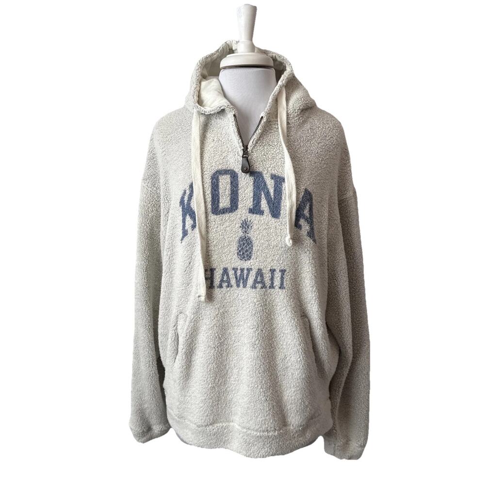 Austin’s Inc Kona Hawaii Soft Terry Hoodie Sweatshirt Women’s L‎ Beach Resort